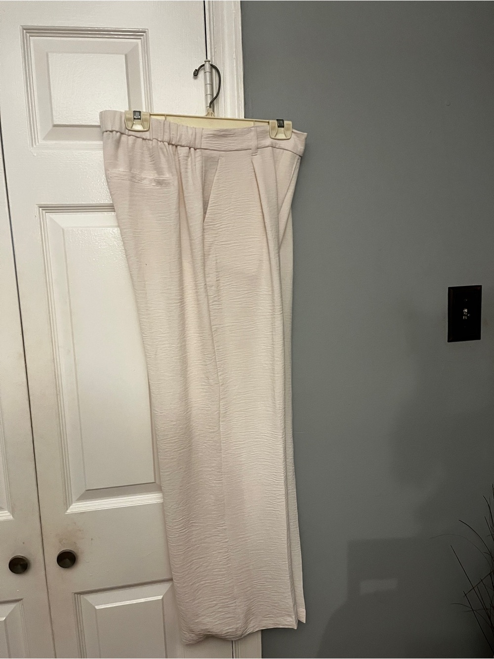 margot soft cream pull-on wide-leg pants